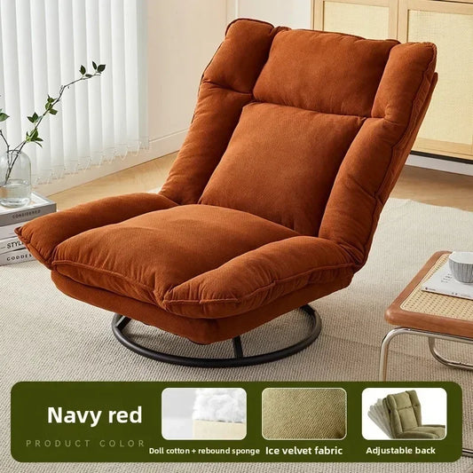 New Rotating Sofa Chair – Adjustable Backrest Lazy Lounge Chair for Living Room & Balcony