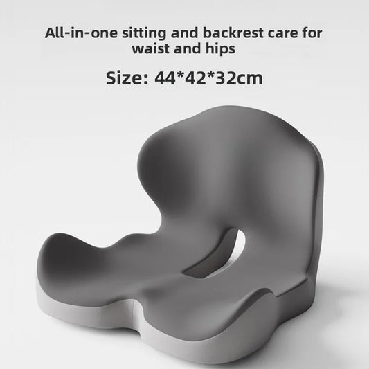 Memory Foam Ergonomic Seat Cushion — Hip Support, Spine Relief & Posture Comfort