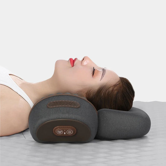 Electric Neck Massager – Memory Foam Heating & Vibration Cervical Pillow for Deep Relaxation
