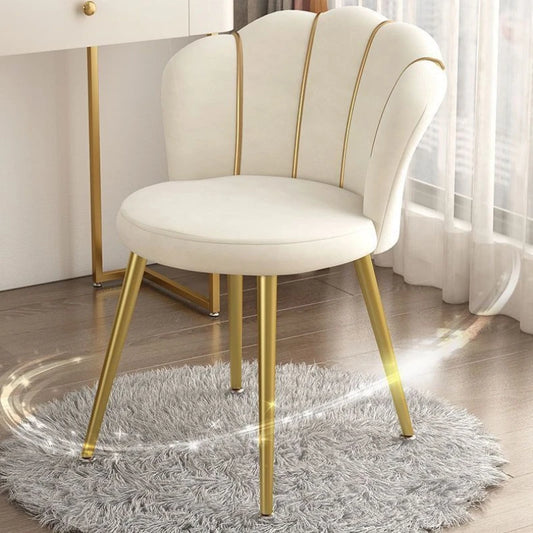 Nordic Dressing Chair – Modern Designer Armchair with Elegant Backrest for Bedroom, Vanity & Living Room