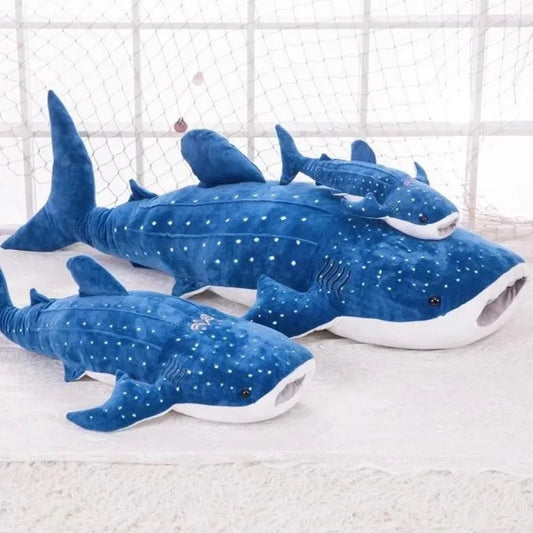 Large Whale Shark Body Pillow – Ultra-Soft Plush Stuffed Animal Body Cushion for Bed & Sofa