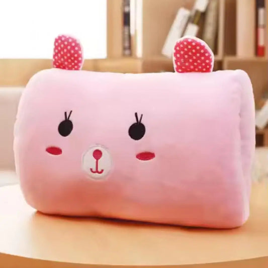 Plush Cartoon Hand Warmer Pillow – Ultra-Soft Cozy Nap Cushion & Cute Desktop Plush